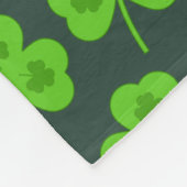 COUVERTURE POLAIRE FEUILLE VERTE TRÈFLE SAINT PATRICK (Coin)