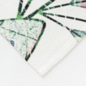 Couverture Polaire Feuilles. (Coin)