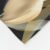 Couverture Polaire Feuilles Abstraits de ginkgo. Parties scintillant  (Coin)