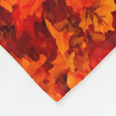 Couverture Polaire Feuilles automnales d'automne (Coin)