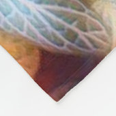 Couverture Polaire Feuilles automnales rustiques (Coin)