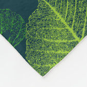 Couverture Polaire Feuilles biophiles esthétiques de squelette (Coin)