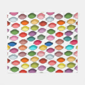 Couverture Polaire Feuilles colorés (Devant (Horizontal))