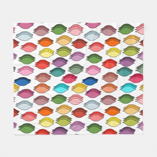 Couverture Polaire Feuilles colorés (Devant (Horizontal))