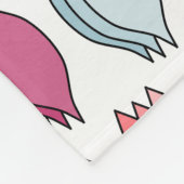 Couverture Polaire Feuilles colorés (Coin)