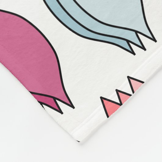 Couverture Polaire Feuilles colorés (Coin)