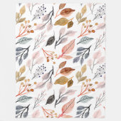 Couverture Polaire feuilles d'arbre (Devant)