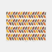 Couverture Polaire Feuilles d'automne (Devant (Horizontal))