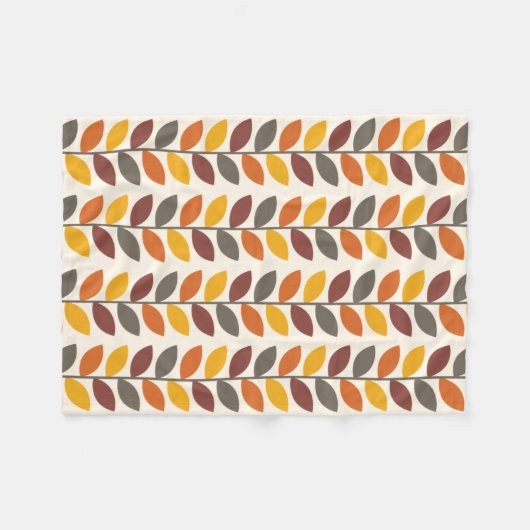 Couverture Polaire Feuilles d'automne (Devant (Horizontal))