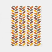 Couverture Polaire Feuilles d'automne (Devant)