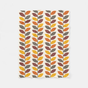 Couverture Polaire Feuilles d'automne
