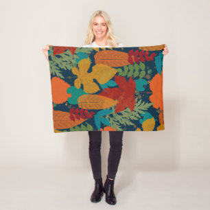 Couverture Polaire Feuilles d'automne