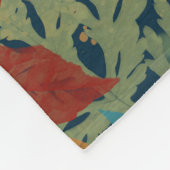 Couverture Polaire Feuilles d'automne (Coin)