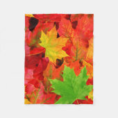 Couverture Polaire Feuilles d'automne (Devant)