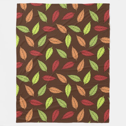 COUVERTURE POLAIRE FEUILLES D'AUTOMNE (Devant)