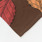 COUVERTURE POLAIRE FEUILLES D'AUTOMNE (Coin)