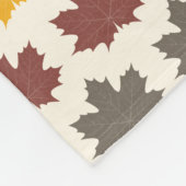 Couverture Polaire Feuilles d'automne (Coin)