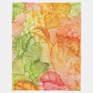 Couverture Polaire Feuilles d'automne