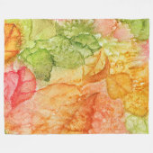 Couverture Polaire Feuilles d'automne (Devant (Horizontal))
