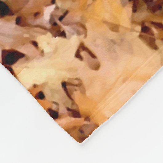 COUVERTURE POLAIRE FEUILLES D'AUTOMNE (Coin)