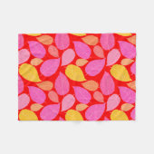 Couverture Polaire Feuilles d'automne. (Devant (Horizontal))
