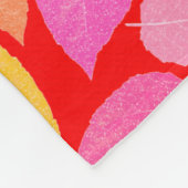 Couverture Polaire Feuilles d'automne. (Coin)