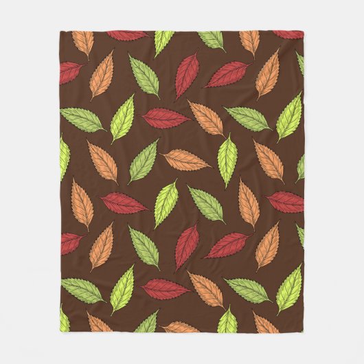 COUVERTURE POLAIRE FEUILLES D'AUTOMNE (Devant)