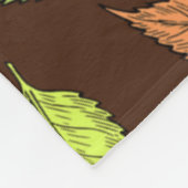 COUVERTURE POLAIRE FEUILLES D'AUTOMNE (Coin)