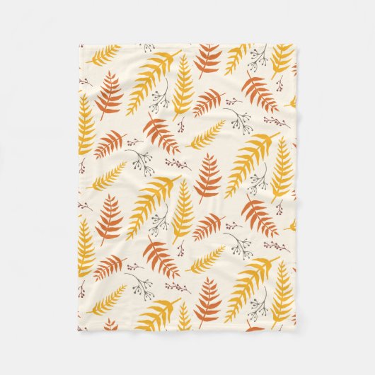 Couverture Polaire Feuilles d'automne (Devant)