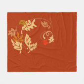 Couverture Polaire Feuilles d'automne (Devant (Horizontal))