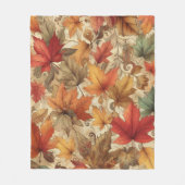 Couverture Polaire Feuilles d'automne (Devant)