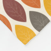 Couverture Polaire Feuilles d'automne (Coin)