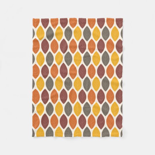 Couverture Polaire Feuilles d'automne (Devant)