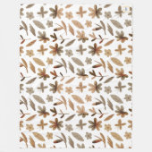 Couverture Polaire Feuilles d'automne automne automne hiver chaud Cos (Devant)