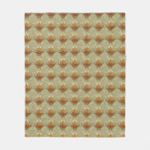 Couverture Polaire Feuilles d'automne avec Stars Motif Diamond (Devant)