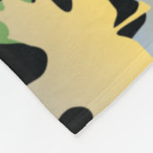 Couverture Polaire Feuilles d'automne Blanche en polaire (Coin)