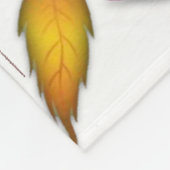 Couverture Polaire Feuilles d'automne colorées (Coin)