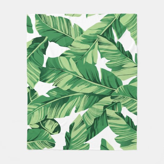 Couverture Polaire Feuilles de bananes (Devant)