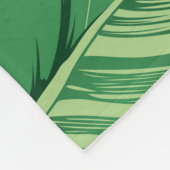 Couverture Polaire Feuilles de bananes (Coin)