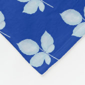 Couverture Polaire Feuilles de brique d'impression Cyano (Coin)