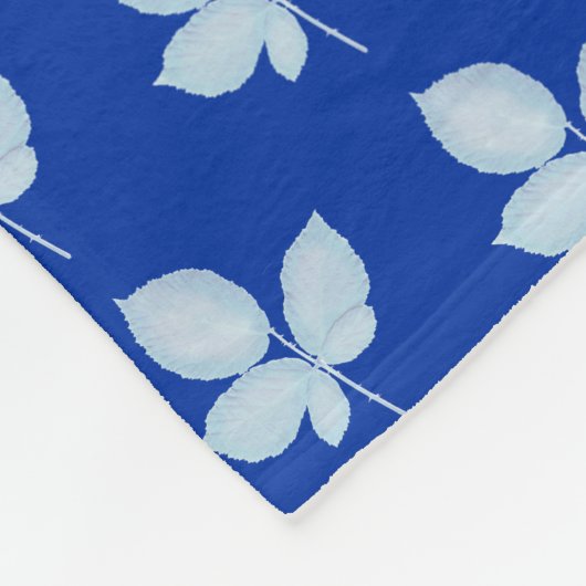 Couverture Polaire Feuilles de brique d'impression Cyano (Coin)