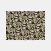 Couverture Polaire Feuilles De Bronze (Devant (Horizontal))