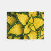 Couverture Polaire Feuilles de Coléus Jaune ADOM Plaid (Devant (Horizontal))
