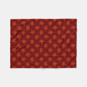 Couverture Polaire Feuilles de feu (Devant (Horizontal))