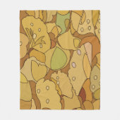 Couverture Polaire Feuilles de Ginkgo (Devant)