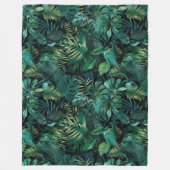 Couverture Polaire Feuilles de la forêt tropicale tropicale (Devant)