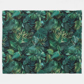Couverture Polaire Feuilles de la forêt tropicale tropicale (Devant (Horizontal))