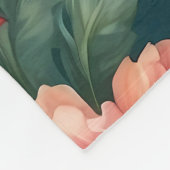 Couverture Polaire Feuilles de la jungle tropicale des perroquets col (Coin)