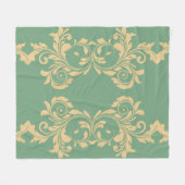 Couverture Polaire Feuilles de la monnaie (Devant (Horizontal))