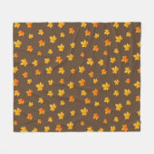 Couverture Polaire Feuilles de l'érable automne (Devant (Horizontal))